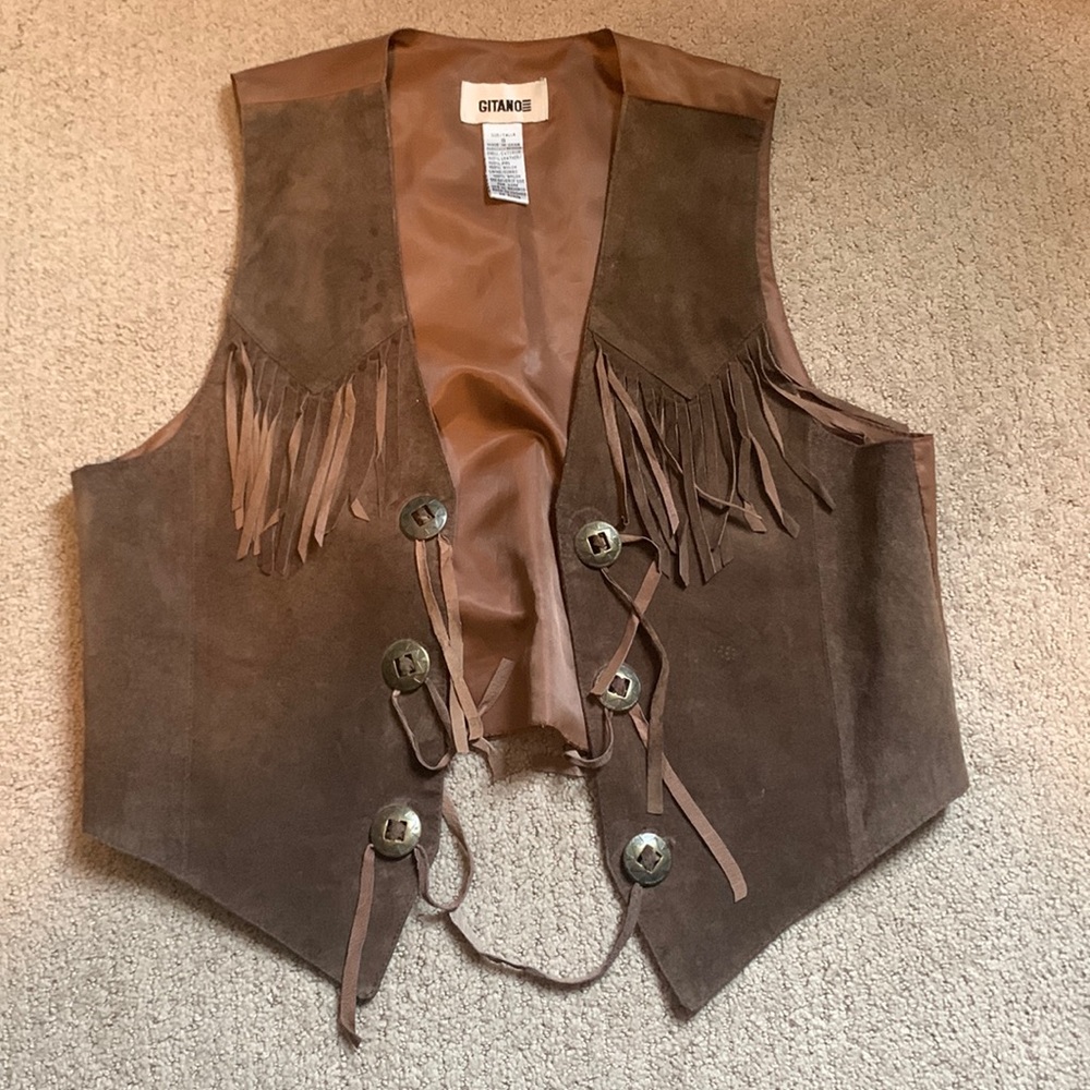Vintage Gitano Suede Leather Vest
